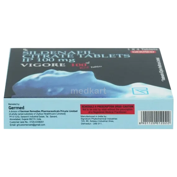 vigora 100mg tablet 4's